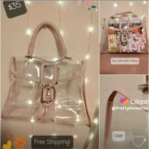 Nude & Clear Satchel